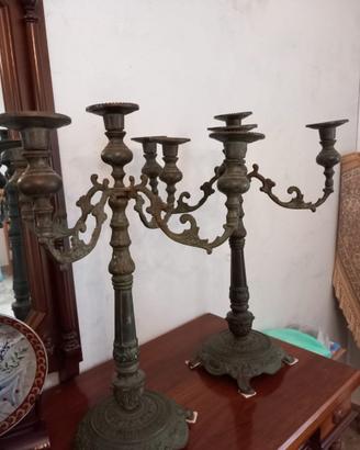CANDELABRI IN BRONZO ‘700
