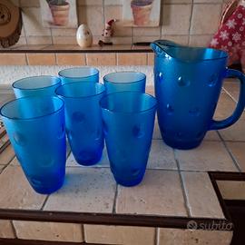 set 6 bicchieri e caraffa