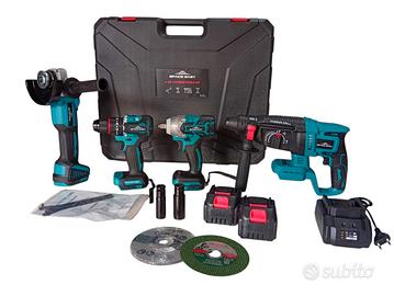 Kit lavoro 4 in 1 a batteria motori Brushless 