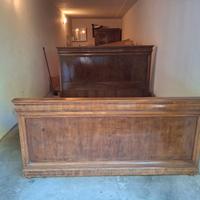 Letto antico Impero 2 piazze + rete doghe in legno