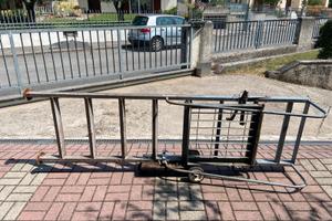 Scala in ferro zincato con platea regolabile