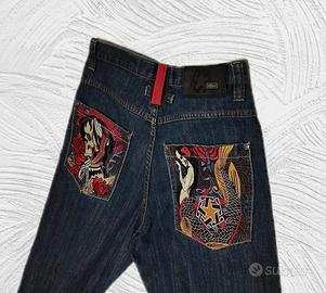 Tribal Gear Baggy Jeans Skull Vintage Super Rare