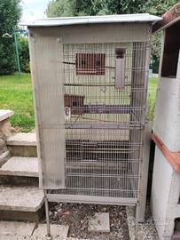 Gabbia per uccelli inox