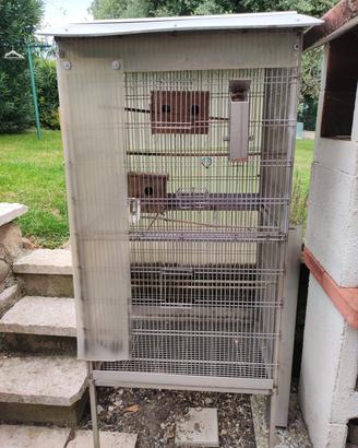 Gabbia per uccelli inox