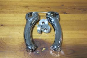 Riser manubrio cromati per Harley