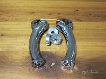Riser manubrio cromati per Harley