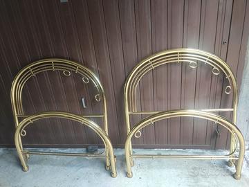 Letti singoli in ottone