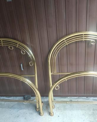 Letti singoli in ottone