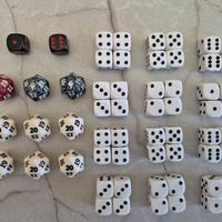 SET DADI per vari giochi da tavolo (D6×49 e D20×9)