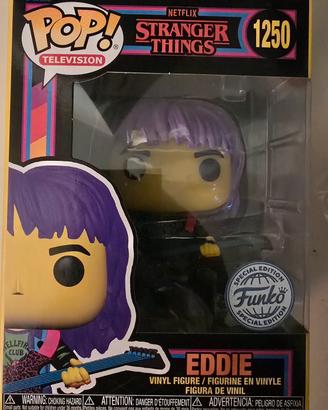 FUNKO POP Stranger Things Eddie UVBlak Light Glows