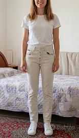 Jeans Love Moschino color crema - Taglia L
