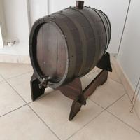 Botte ovale in legno vintage