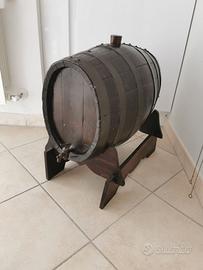 Botte ovale in legno vintage