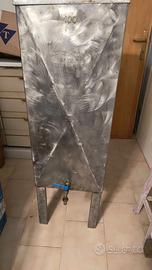 TINO INOX 100 LITRI CON PIEDISTALLO