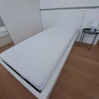 letto singolo Malm Ikea + Materasso 
