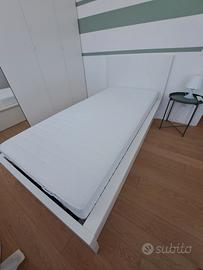 letto singolo Malm Ikea + Materasso 