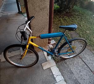 Mountain Bike Vintage Giallo/Blu