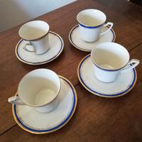 Quattro tazze caffè in porcellana