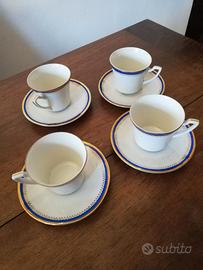 Quattro tazze caffè in porcellana