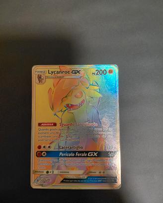 carta pokemon Licanroc Gx hyper full art