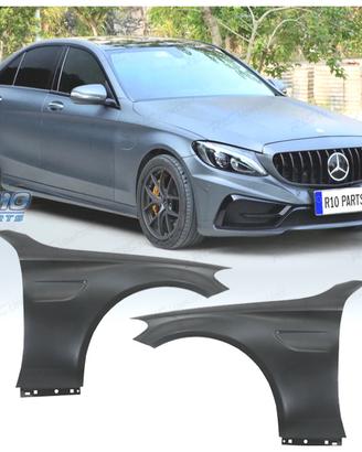 KIT 2 PARAFANGHI MERCEDES W205 C205 14- LOOK C63 M