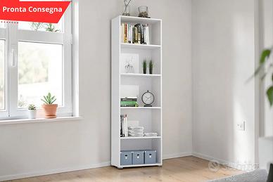 [NUOVO] Libreria Maddy 5 ripiani Bianco