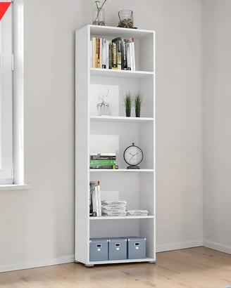 [NUOVO] Libreria Maddy 5 ripiani Bianco
