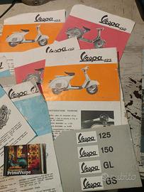 brossure vespa 125 150 buoni servizio piaggio nos