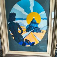 dipinto su tela con cornice 