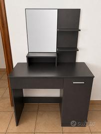 Postazione Trucco con cassetto e anta col. grigio
