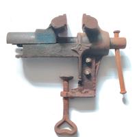 Piccola morsa da banco vintage 