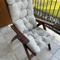 COPPIA SEDIE SDRAIO IKEA DA GIARDINO/TERRAZZO