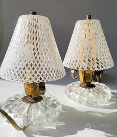 Coppia di lampade da comodino anni '40, in