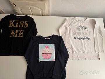 Set 3 splendide maglie come nuove bambina 8/9 anni