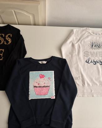 Set 3 splendide maglie come nuove bambina 8/9 anni