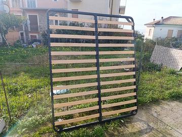 Rete con doghe per letto contenitore matrimoniale 