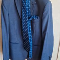 giacca blu fresco lana