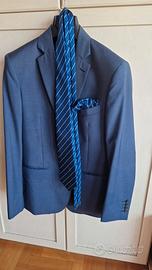 giacca blu fresco lana