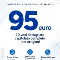 Preventivo 70  voci  Artigiani - € 95 Word