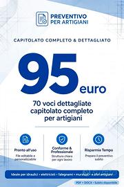 Preventivo 70  voci  Artigiani - € 95 Word