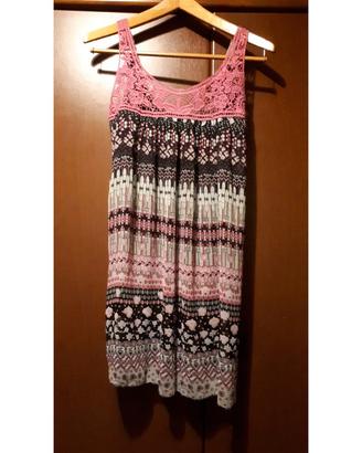 anni’70 abito PROVENZALE con ricamo uncinetto