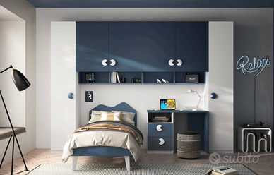 Cameretta per single o ragazzi.