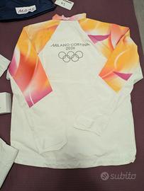 set completo divisa tedoforo Milano cortina 2026