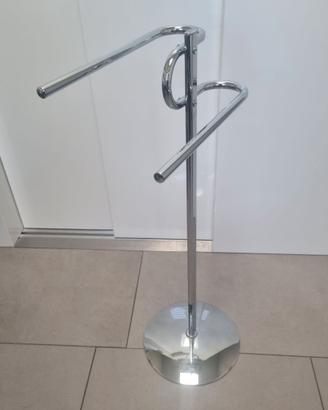 Porta asciugamani bagno da terra verticale doppio