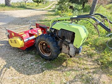 Motocoltivatore Grillo G131 + Trincia Zanon TSM900