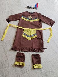 costume di carnevale indiana per ragazza 10-12 ann
