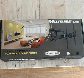 Supporto parete tv ciatti murales strong 400 nero