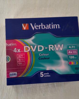 Verbatim DVD-RW Colour (5 pz)