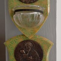 Coppia di acqua santiera vintage 