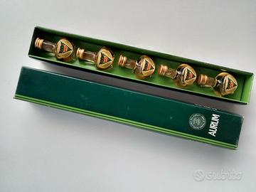 Cofanetto con 5 mignon di liquore Aurum